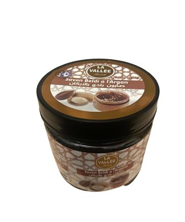 Natural Black Soap with Argan Oil – Exfoliating Scrub for Body and Face – 200g