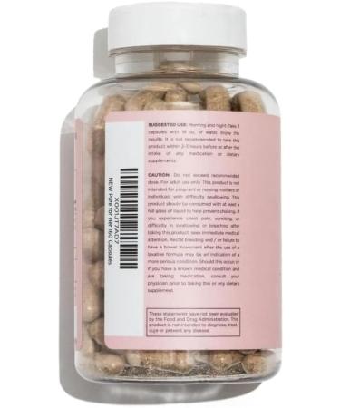 Pure for Her Vegan Original Stay Ready Fiber Supplement for Women - Digestive Support with Aloe Vera - 160 Capsules - Buy Online on GoSupps.com