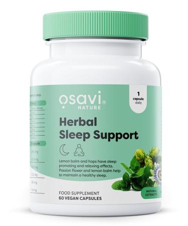 Osavi Herbal Sleep Support Melatonin Free 60 vegan caps