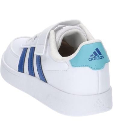 Buy adidas Unisex Kids Break Lifestyle Court Sneakers - Elastic Lace & Top Strap - EU 36 2/3 - Ftwr White/Team Royal Blue/Light Aqua - International Shipping Available - Buy Online on GoSupps.com