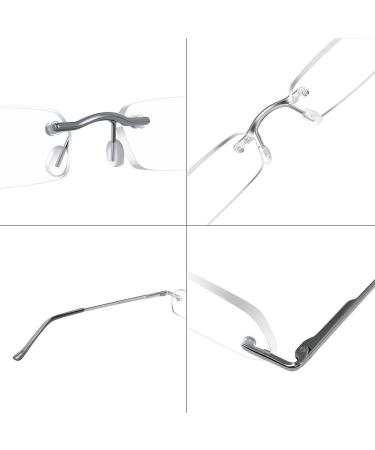 TERAISE Upgrade Lightweight Frameless Reading Glasses for Men and Women - Clear Lens Readers w/Pen Clip Tube Case (2.0X) - International Shipping Available - Buy Online on GoSupps.com