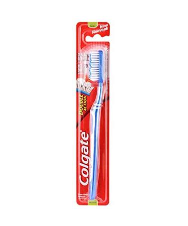 4SGM Colgate Double Action Toothbrush - Asst  Medium  Multicolor