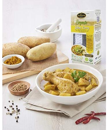 Sutharos Organic Thai Curry Sampler Set - Green, Yellow, Red Curry | Gluten-Free, Plant-Based, Vegan & Vegetarian Meal Kits with Herbs, Spices, Curry Paste, and Coconut Milk (Pack of 3) - Buy Online on GoSupps.com