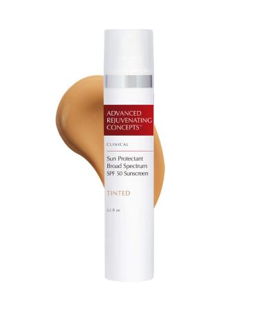 ADVANCED REJUVENATING CONCEPTS Clinical Sun Protectant Ultralite TINTED SPF 50  UVA & UVB Sunscreen  Blends to Match Skin Tone  2.2 Ounce