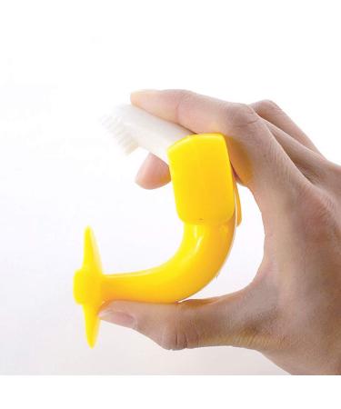 AKOAK Silicone Baby Toothbrush - Stereo Banana Styling for Baby Training - Buy Online on GoSupps.com