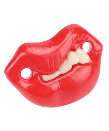 Moum routes baby funny pacifier silicone cute baby pacifier dummy pacifier funny anti-off silicone dummy pacifier nipple ring pacifier perfect children's gift (plankton teeth)