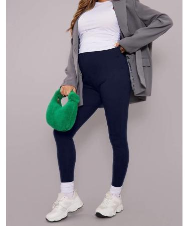 SHADOW DANCE UK Maternity Over Bump Leggings - Navy Blue, Size 14 | Pregnancy Baby Tights Support Belly - Buy Online on GoSupps.com