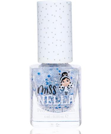 Miss Nella Midnight Magic Blue Glitter Nail Polish for Kids - Non-Toxic, Odour-Free, Water-Based Formula - Easy Peel Off - Safe for Children and Toddlers - Buy Online on GoSupps.com
