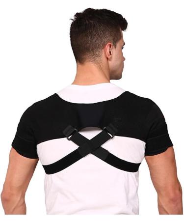 SUWIAKLALL Premium Double Shoulder Brace Protector for Men Women Adjustable Chest Harness for Enhanced Support Black M 1Set 1Set Black M - Buy Online on GoSupps.com