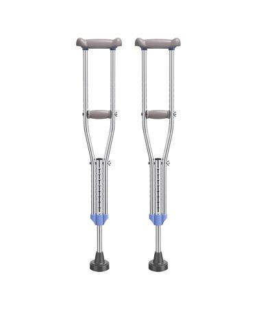 Safety Crutches Crutches Stainless Steel Canes Weight Capacity 300 Lbs Walking Sticks Height Adjustable Medical Underarm Walking Cane Comfortable Independence
