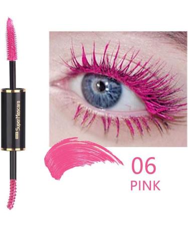 Mascara Multicolor Waterproof Mascara Long Lasting Sweatproof Volume Mascara Eye Makeup (Pink) - Buy Online on GoSupps.com
