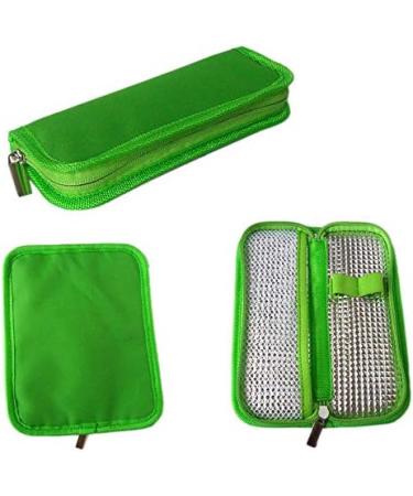 Jteyult Navy Blue Insulin Travel Case Diabetic Medication Organizer Bag - Buy Online on GoSupps.com