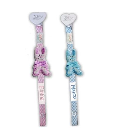 Zigozago Pink 3D Rabbit Fabric Pacifier Chain | International Shipping Available - Buy Online on GoSupps.com