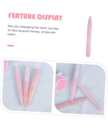 Buy Rose Quartz Crystal Muscle Massage Tools | Handheld Guasha Roller & Eye Massager for Body Relief | International Shipping Available - Buy Online on GoSupps.com