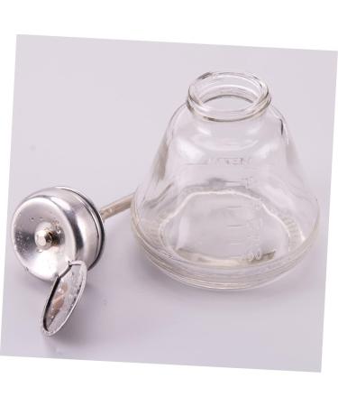  SOESFOUFU Refillable Glass Bottle Shaped for Nail Polish Remover with 180ml Pressure Pump Bottle for Liquid Storage - Buy Online on GoSupps.com
