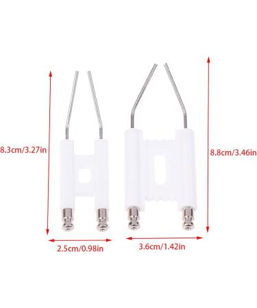 Universal H Ignition Electrodes for Oil Burners | Ceramic Double Pole Ignition Pins - High Performance & Reliability - Buy Online on GoSupps.com