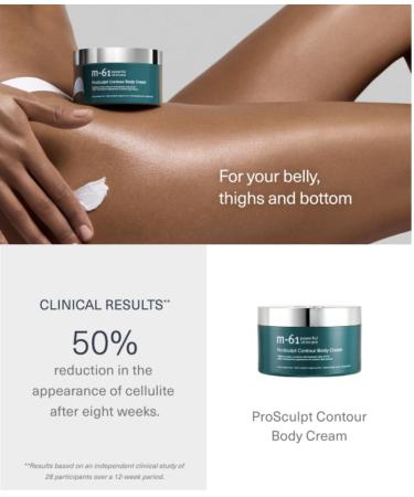 m-61 ProSculpt Contour Body Cream | Firming Body Lotion Clinically Shown To Tighten Tone and Sculpt. Creamy Fragrance Free - 5 Oz. - Buy Online on GoSupps.com