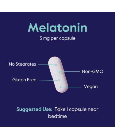 BESTVITE Melatonin 3mg (240 Vegetarian Capsules) - No Crospovidone - No Dextrose - No Dicalcium Phosphate - No Stearates - Vegan - Non GMO - Gluten Free - Easy to Swallow Capsule 1 Count (Pack of 240) - Buy Online on GoSupps.com