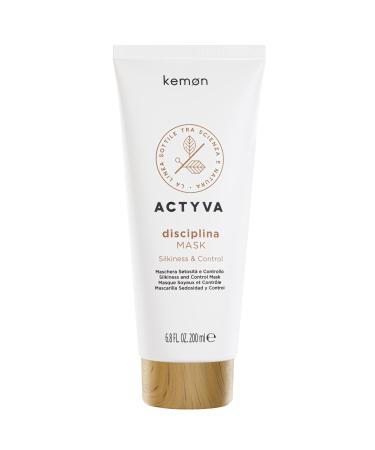 Kemon Actyva Disciplina Mask masque nourrissant et disciplinant pour cheveux fris s avec acide hyaluronique et huile d'amande 200 ml