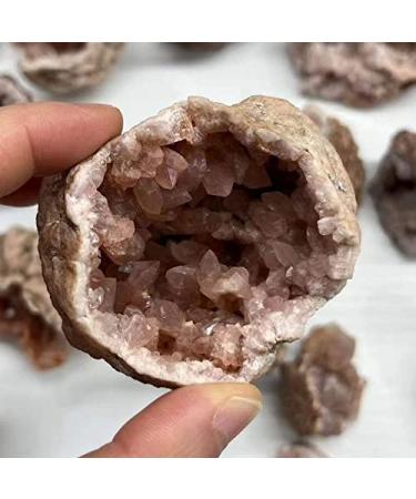 Natural Crystal Rough Natural Crystal Rough Crystal Natural Crystal Argentine Crystal Geode Cut Crystal Cluster Stone Reiki Specimen Quartz Home Decor Suitable for Home Office Decoration (Size : 2pcs
