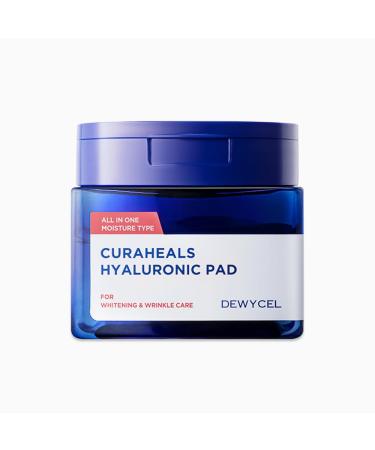 CURAHEALS HYALURONIC PAD | 6-in-1 Toner Serum and Lotion for Pore Care Hydration & Exfoliation | Natural Soothing with Exo-CICA and D-Panthenol | Vegan & Biodegradable Sheets | 70 Pads