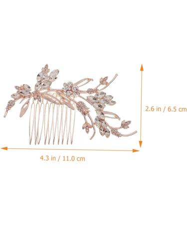 DOITOOL Bridal Comb Rhinestone Hair Comb Wedding Decorations for Ceremony Classical Pearl Trim Wedding Hair Accessories Hairpin Light Luxury Bridesmaid The Photo Zinc Alloy - Buy Online on GoSupps.com