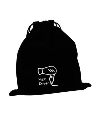 WOONEKY 1pc Hair Dryer Storage Bag Travel Organizer Bags Hairdryer Drawstring Bag Mini Packing Carry Flannel