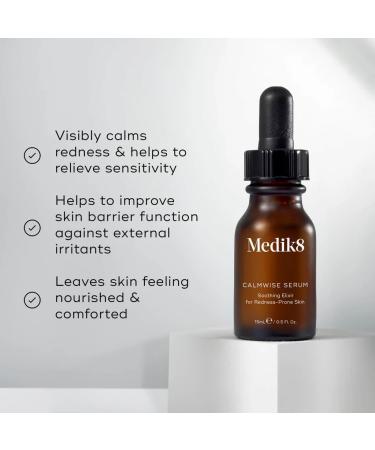 Medik8 Calmwise Serum - Soothing Elixir for Redness-Prone Skin - Visibly Calms Redness & Helps to Relieve Sensitivity - 15ml - Buy Online on GoSupps.com