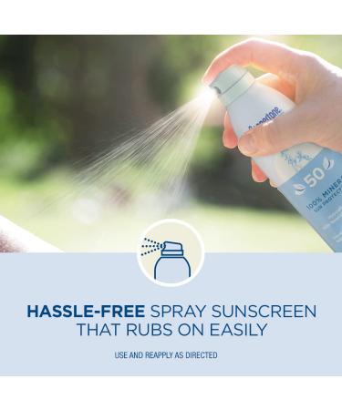 Coppertone Pure and Simple Zinc Oxide Mineral Sunscreen Spray SPF 50 - 5 Oz Water Resistant Broad Spectrum SPF 50 Sunscreen for Sensitive Skin - Buy Online on GoSupps.com