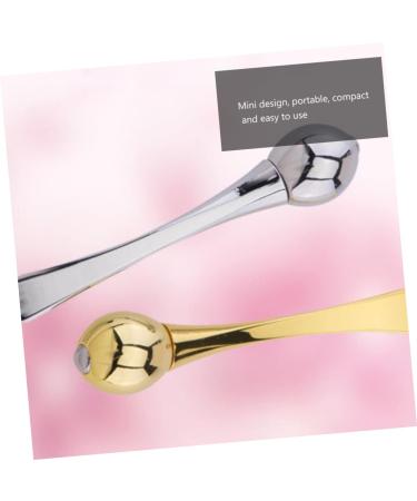 Double-End Facial Mask Spoon Set - Portable Beauty Scoop & Eye Cream Applicator | 9.6x3.5cm Silver - Buy Online on GoSupps.com