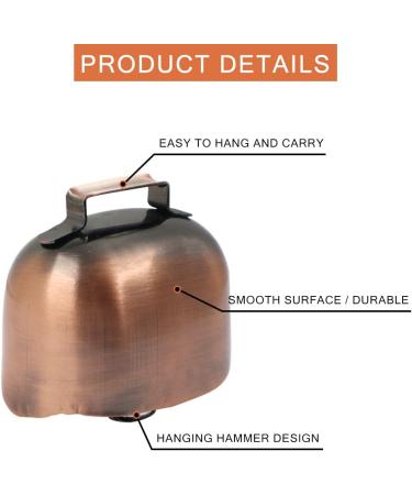 2PCS Retro Style Grazing Metal Bells | Large Anti-Lost Cattle Farm Animal Bronze Bell | Iron Cow Bell for Pets | 64.25cm - Buy Online on GoSupps.com