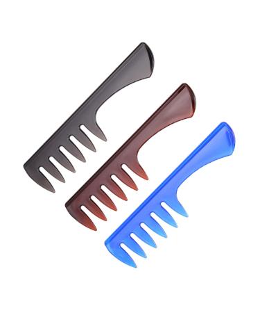 minkissy 3pcs Hair Spary Comb Hairdressing Accessories Fork Comb Hair Comb Combs Styling Comb for Men Plane Man Big Back M As Shown