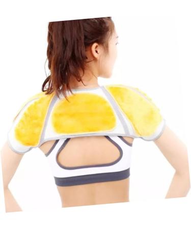 FRCOLOR Heated Shoulder Warmer Pad - Microwavable Shoulder Brace & Compress for Pain Relief - Perfect for Neck & Back Support - Buy Online on GoSupps.com