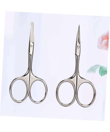 FOMIYES 4 Pcs Beard Trimming Scissors Set - Eyelash Eyebrow & Nose Hair Trimmers for Men | Precision Grooming Tools | Safe & Compact 9.2x4.5cm - Buy Online on GoSupps.com