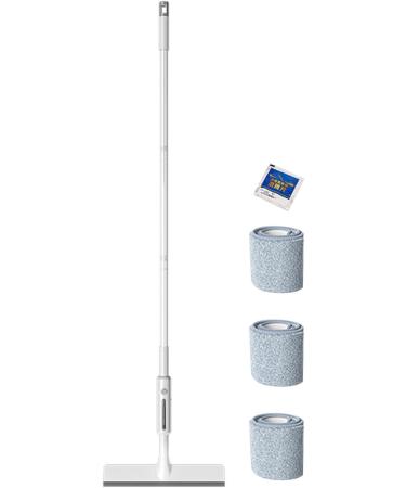 Puupaa Professional Squeegee Cleaner with Extendable Pole & Microfiber Scrubber Pads for Window Glass Mirrors Glass Doors Shower Screens Cleaner - Buy Online on GoSupps.com