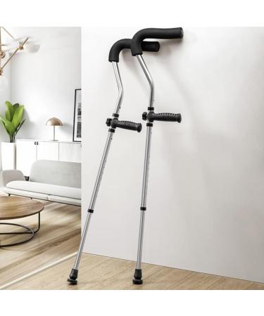 Safety Crutches Stylish Crutches Lightweight Aluminum Walking Sticks with Underarm Pads Walking Cane with Adjustable Handle and Length Canes Comfortable Independence 2pcs - Buy Online on GoSupps.com