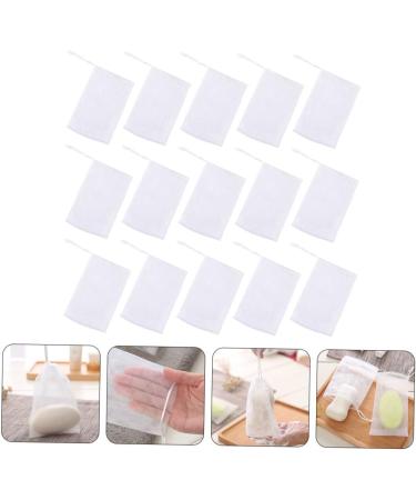 Baluue 50pcs Soap Bag Foam Net Drying Soap Bag Soap Drawstring Pouch Foaming Nets Soap Mesh White or - Buy Online on GoSupps.com