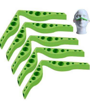 Boqqu 5 pieces of fog-free accessories for masks glasses silicone anti-fog nose bridge pads anti-fitting silicone nose bridge prevents the fitting of glasses anti-fitting green