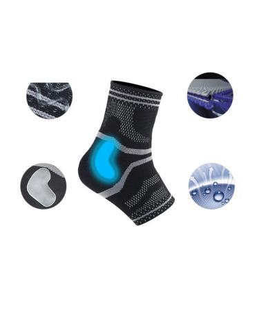LIOOBO Ankle Support Brace - Anti-Slip Silicone Compression Sleeve for Sports & Foot Support - Buy Online on GoSupps.com