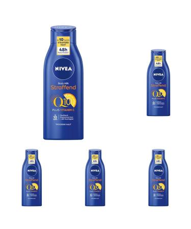 NIVEA Skin Firming Body Milk with Q10 for dry skin - Body Milk 400ml (Pack of 5) 400 ml (Pack of 5)
