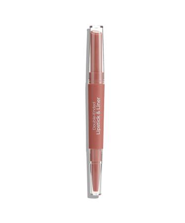 MCoBeauty Double-Ended Lipstick And Liner - Creamy  Long-Wearing Matte Color Saturates Lips - Perfect 2-In-1 Retractable Lip Tool - Enriched With Shea Butter For Hydration - Nude Rush - 0.066 Oz nude rush 0.05 Ounce (Pac...