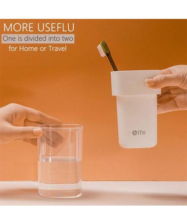 Travel Toothbrush Holder - White Protective Case for 5 Toothbrush Heads - Convenient Container for Camping, Business Trip, Shower - Buy Online on GoSupps.com