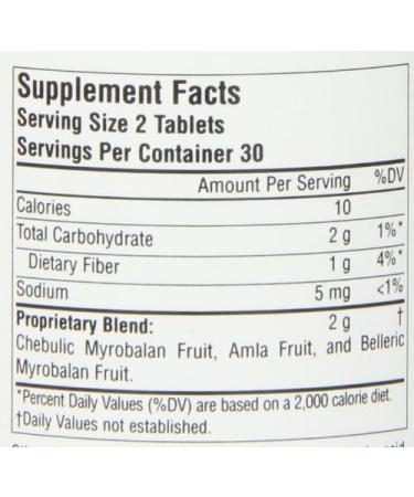 Planetary Ayurvedics Triphala 1000mg Tablets - GI Tract Support & Cleanse Supplement for Digestive Wellness - Detox & Balance with Herbal Ingredients - 60 Tablets - Buy Online on GoSupps.com