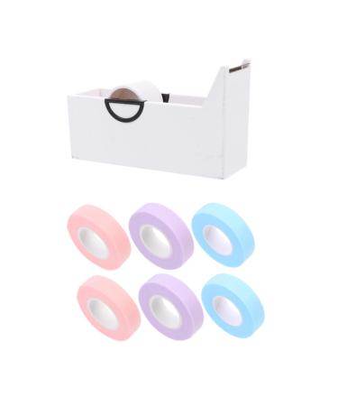 DOITOOL 1 Set Eyelash Tape Eyelash Tools Eyelash Undereye Pads Beauty Accessories Replacement Travel Pump Top Colored Duct Medical Tape Eyelash Patches Tape Cloth Plastic Make up 5X5X1.3CM Assorted Color