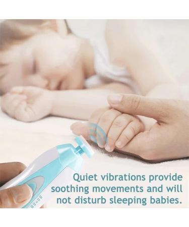 PandaEar Baby Nail Trimmer Newborn Electric Nail File Baby Nail Clippers Kit with Extra 6 Replacement Pads (Blue) - Buy Online on GoSupps.com