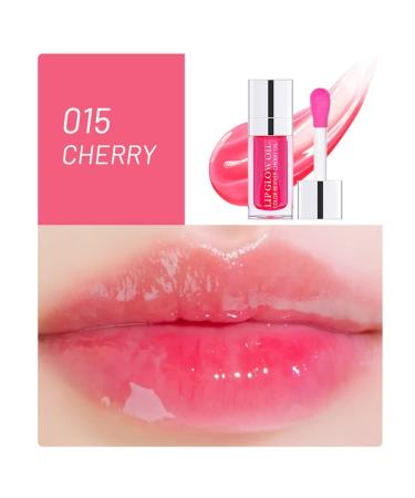 Cherry Plumping Lip Oil - Hydrating and Long-Lasting Tinted Lip Care for Dry Lips - Buy Online on GoSupps.com