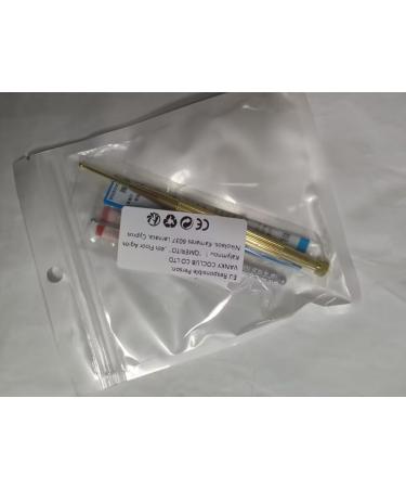 Acupuncture Pen Set - 2 Pieces Acupressure Massage Pens - Meridian Pencil & Stick - 10cm Length 2/5mm Ball - Silver & Brass - Buy Online on GoSupps.com