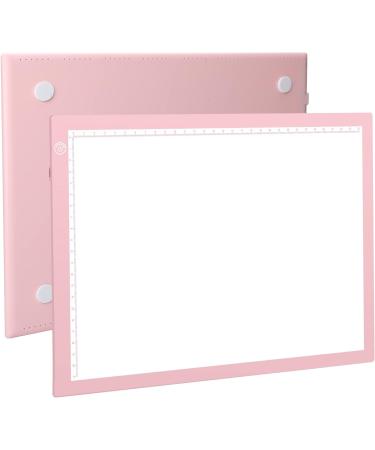 RTjoy A4 LED Light Pad - USB Powered Drawing Board | Adjustable Brightness Tracing Box for Diamond Painting, Vinyl Weeding, Stenciling, and Embossing - Pink - Buy Online on GoSupps.com
