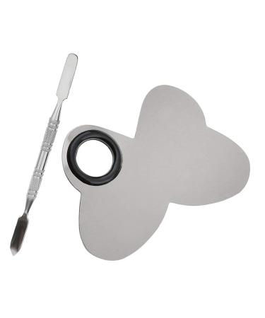 Inzopo Pro Salon Cosmetic Palette Spatula Stainless Steel 2 Pack
