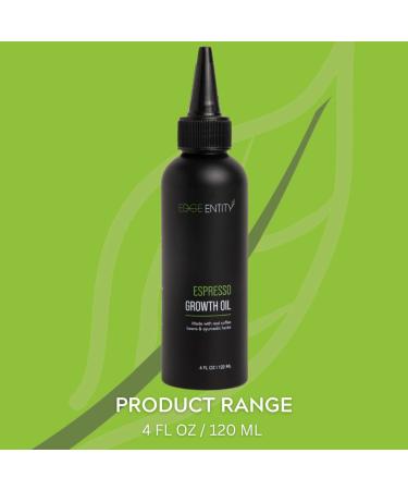 Edge Entity Espresso Hair Growth Oil | Vit C, Avocado Oil, & Coffee Blend for Thinning Hair | Treats Dry Scalp | Ideal for Kinky, Curly, Coily 4A, 4B, 4C Hair Types - Buy Online on GoSupps.com
